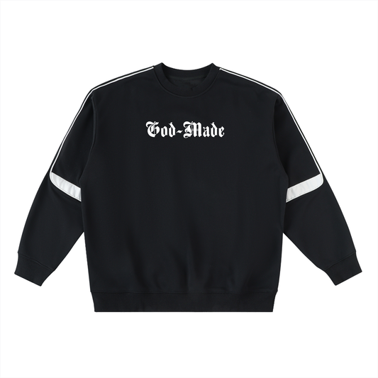 Oversized Crewneck Taped Sweatshirt